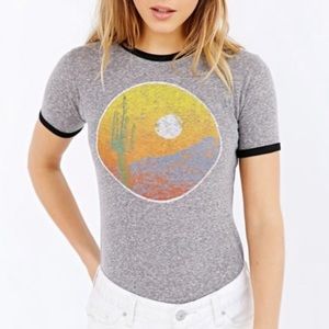 UO Gray Desert Ringer Tee